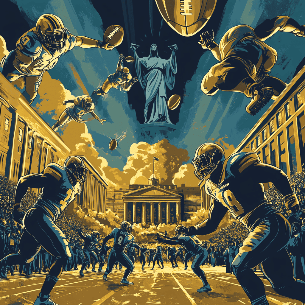 Notre Dame Football history graphic