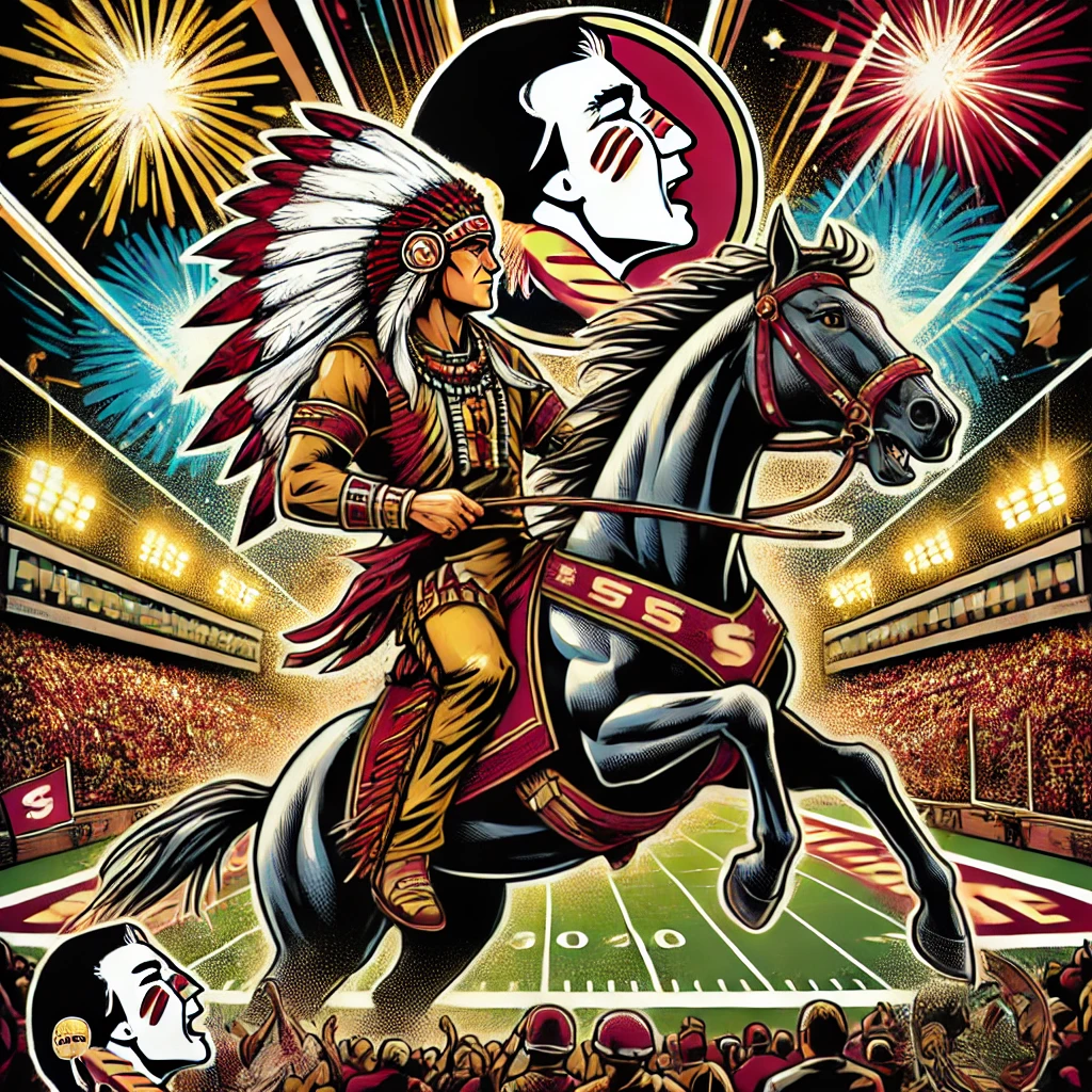 Florida State Chief Osceola and Renegade Blog Art