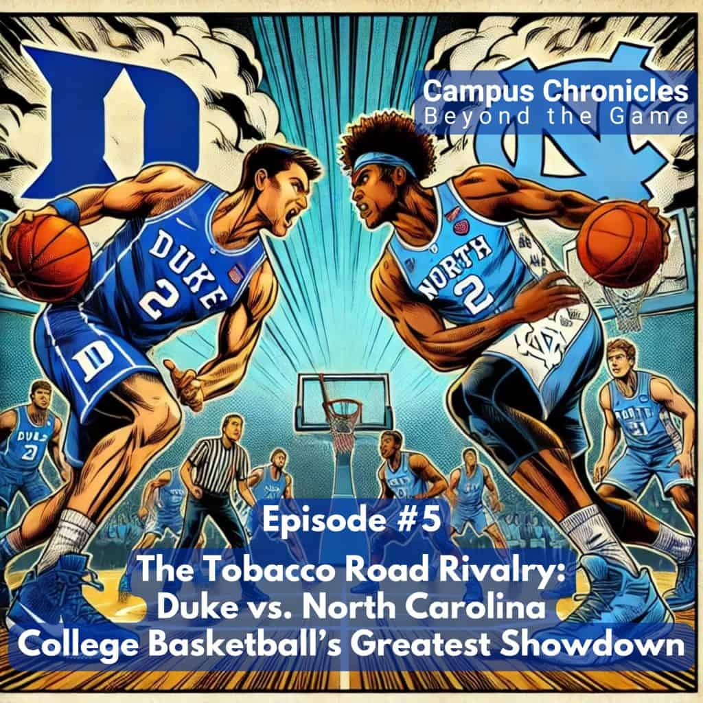 Duke vs UNC Tobacco Road Rivalry Cover Art